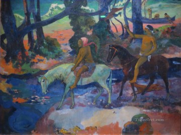 Ford huyendo Postimpresionismo Primitivismo Paul Gauguin Pinturas al óleo